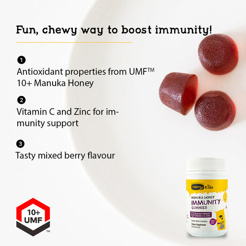 Comvita Manuka Honey & Blackcurrant Gummies 60s